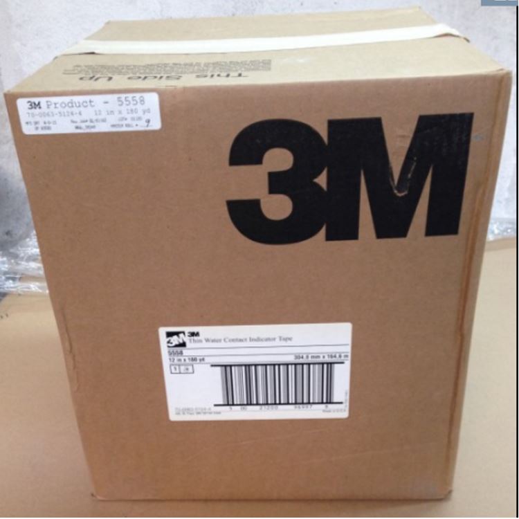 3M5558當(dāng)水接觸到遇水指示標(biāo)簽的邊